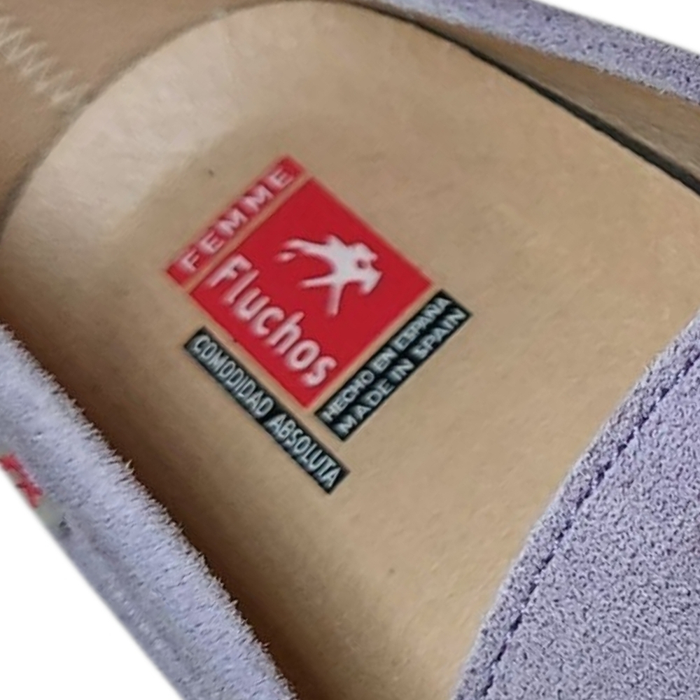 Fluchos Bruni Lavender Suede Slip-On Loafer - Picture 7 of 10